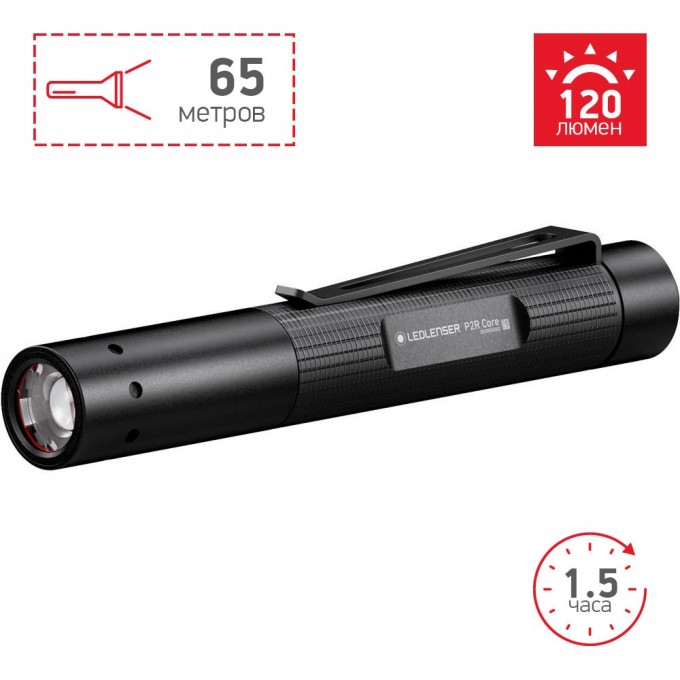 Cветодиодный карманный фонарь LED LENSER P2R Core 502176 Cветодиодный карманный фонарь LED LENSER P2R Core 502176