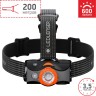 Аккумуляторный налобный фонарь LED LENSER MH7 черно-оранжевый 502153